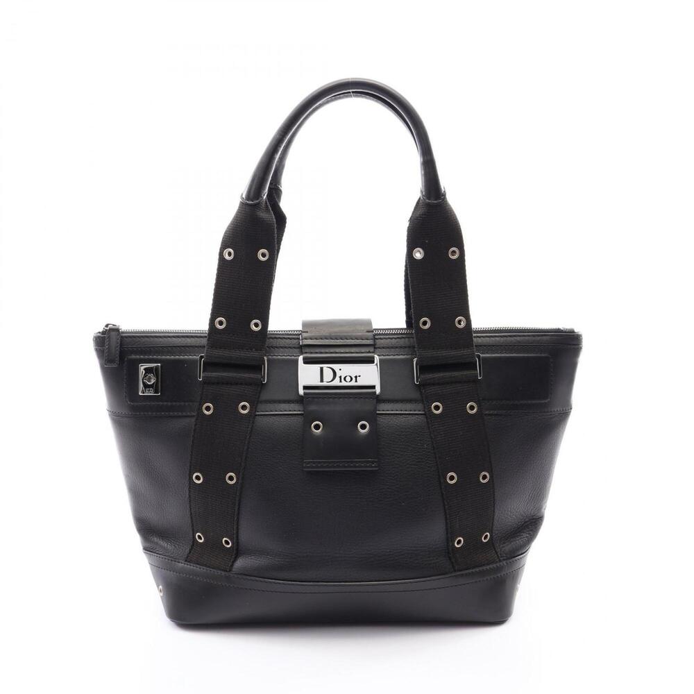 Christian Dior Dior Street Chic Tote Bag, Handbag, Leather, Canvas, Women's, ...